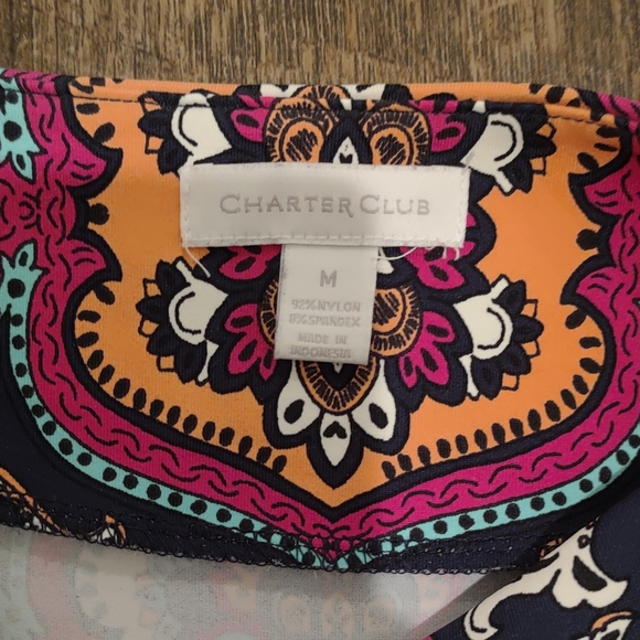 Charter Club colorful paisley patterned t-shirt - M - Picture 5 of 9